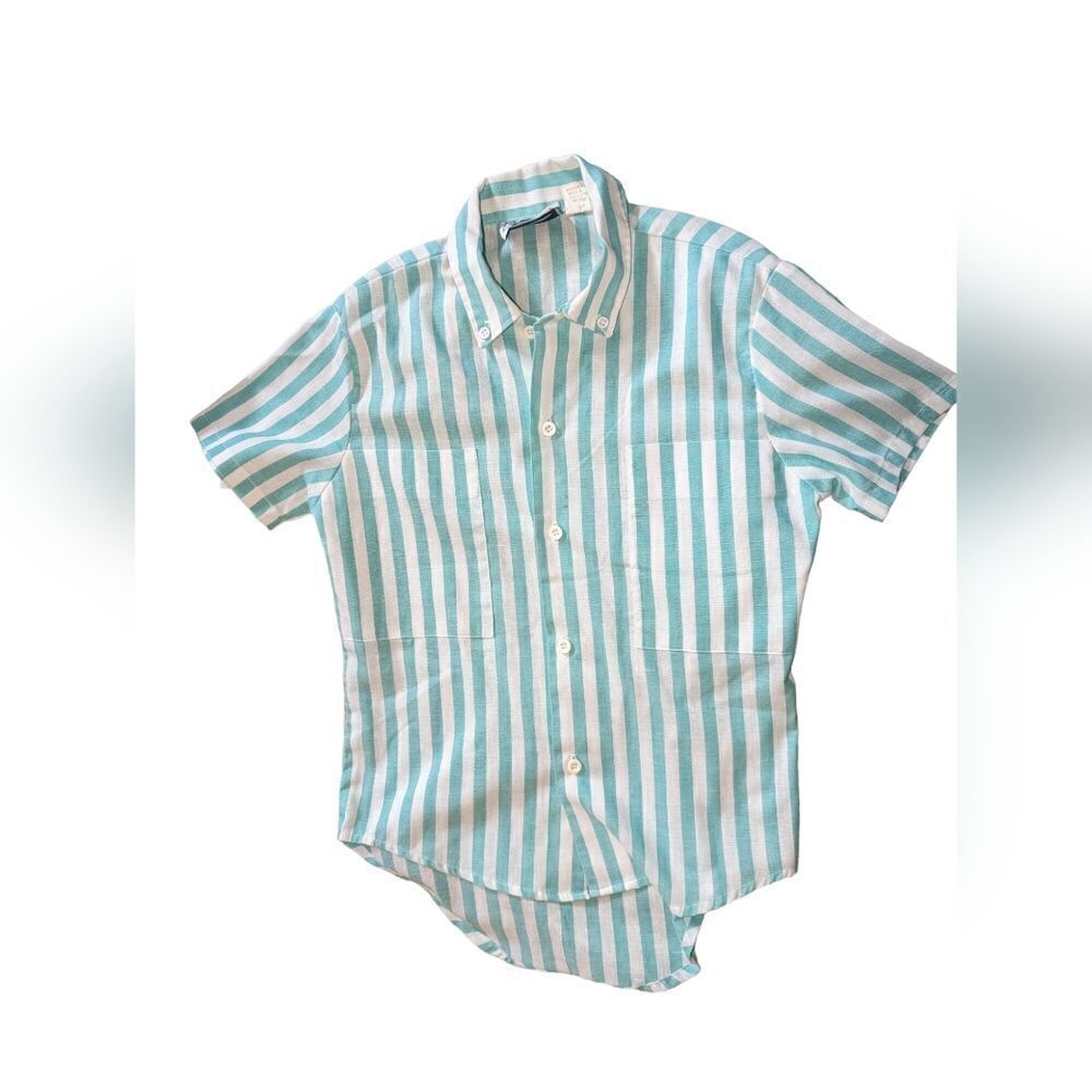 Vintage‎ X-tra blue and white striped shirt